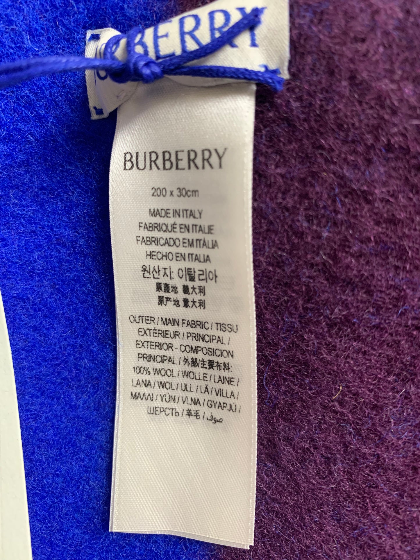 Burberry 圍巾- 100%正版(必須先跟店主確定貨物狀況)
