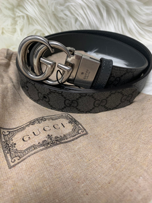 GUCCI 男款雙面皮帶 - 100%正版(必須先跟店主確定貨物狀況）